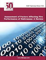 Assessment of Factors Affecting Fire Performance of Mattresses