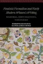 Feminist Formalism and Early Modern Women's Writing