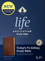 KJV Life Application Study Bible, Third Edition (Red Letter, Leatherlike, Brown/Mahogany, Indexed)