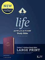 KJV Life Application Study Bible, Third Edition, Large Print (Red Letter, Leatherlike, Purple)