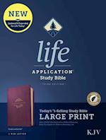 KJV Life Application Study Bible, Third Edition, Large Print (Red Letter, Leatherlike, Purple, Indexed)