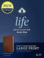 KJV Life Application Study Bible, Third Edition, Large Print (Red Letter, Leatherlike, Brown/Mahogany)