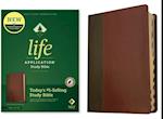 NLT Life Application Study Bible, Third Edition (Red Letter, Leatherlike, Brown/Tan, Indexed)