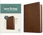 NLT Large Print Thinline Reference Bible, Filament Enabled Edition (Red Letter, Leatherlike, Rustic Brown)