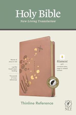 NLT Thinline Reference Bible, Filament Enabled Edition (Red Letter, Leatherlike, Pink, Indexed)