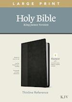 KJV Large Print Thinline Reference Bible, Filament Enabled Edition (Red Letter, Leatherlike, Black/Onyx)