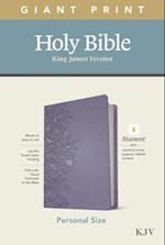 KJV Personal Size Giant Print Bible, Filament Enabled Edition (Leatherlike, Peony Lavender)