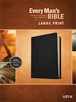 Every Man's Bible Niv, Large Print (Genuine Leather, Black)