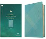 NLT Student Life Application Study Bible, Filament Enabled Edition (Red Letter, Leatherlike, Teal Blue Striped)