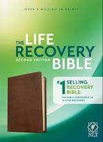 NLT Life Recovery Bible, Second Edition (Leatherlike, Rustic Brown)