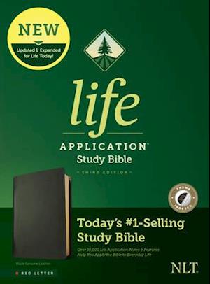 NLT Life Application Study Bible, Third Edition (Red Letter, Genuine Leather, Black, Indexed)