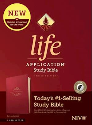 NIV Life Application Study Bible, Third Edition (Leatherlike, Berry, Indexed, Red Letter)