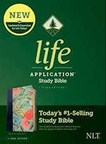 NLT Life Application Study Bible, Third Edition (Red Letter, Leatherlike, Teal Floral)