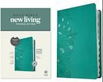 NLT Super Giant Print Bible, Filament-Enabled Edition (Leatherlike, Peony Rich Teal, Indexed, Red Letter)