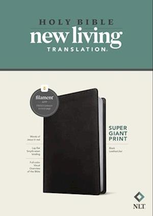 NLT Super Giant Print Bible, Filament Enabled Edition (Red Letter, Leatherlike, Black)