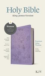 KJV Premium Value Thinline Bible, Filament Enabled Edition (Red Letter, Leatherlike, Garden Lavender)