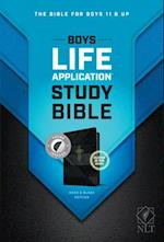 NLT Boys Life Application Study Bible, Tutone (Leatherlike, Neon/Black, Indexed)