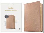 NLT Super Giant Print Bible, Filament Enabled Edition (Red Letter, Leatherlike, Blush Floral)