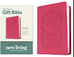 Premium Gift Bible NLT (Red Letter, Leatherlike, Very Berry Pink Vines)