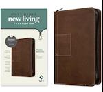 NLT Thinline Reference Zipper Bible, Filament Enabled Edition (Leatherlike, Atlas Rustic Brown)