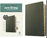 NLT Thinline Reference Bible, Filament Enabled Edition (Red Letter, Genuine Leather, Olive Green, Indexed)