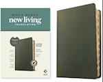 NLT Large Print Thinline Reference Bible, Filament Enabled Edition (Red Letter, Genuine Leather, Olive Green, Indexed)