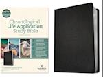 NLT Chronological Life Application Study Bible, Second Edition (Leatherlike, Ebony Leaf)