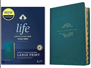 KJV Life Application Study Bible, Third Edition, Large Print (Red Letter, Leatherlike, Teal Blue, Indexed)