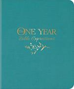 The One Year Bible Expressions (Leatherlike, Tidewater Teal)