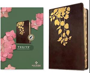 NLT Thrive Devotional Bible for Women (Leatherlike, Cascade Deep Brown, Indexed)