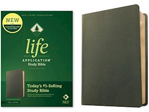 NLT Life Application Study Bible, Third Edition (Red Letter, Genuine Leather, Olive Green)