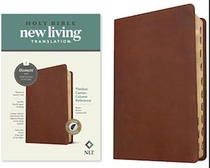 NLT Thinline Center-Column Reference Bible, Filament-Enabled Edition (Red Letter, Leatherlike, Rustic Brown, Indexed)