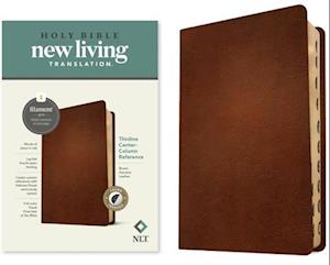 NLT Thinline Center-Column Reference Bible, Filament-Enabled Edition (Red Letter, Genuine Leather, Brown, Indexed)