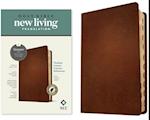 NLT Thinline Center-Column Reference Bible, Filament-Enabled Edition (Red Letter, Genuine Leather, Brown, Indexed)