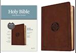 KJV Wide Margin Bible, Filament Enabled Edition (Red Letter, Leatherlike, Dark Brown Medallion)