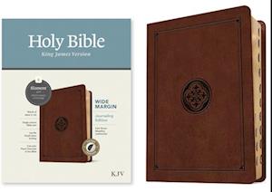 KJV Wide Margin Bible, Filament Enabled Edition (Red Letter, Leatherlike, Dark Brown Medallion, Indexed)