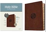 KJV Wide Margin Bible, Filament Enabled Edition (Red Letter, Leatherlike, Dark Brown Medallion, Indexed)