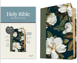 KJV Personal Size Giant Print Bible, Filament-Enabled Edition (Leatherlike, Magnolia Sage Green, Red Letter)