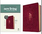 NLT Giant Print Bible, Filament-Enabled Edition (Leatherlike, Cranberry Flourish, Red Letter)