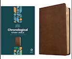 NLT One Year Chronological Study Bible (Leatherlike, Rustic Brown)