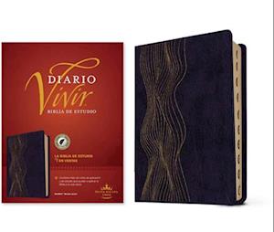 Biblia de Estudio del Diario Vivir Rvr60 (Sentipiel, Morado Oscuro, Índice, Letra Roja)