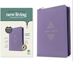 NLT Compact Giant Print Zipper Bible, Filament-Enabled Edition (Leatherlike, Diamond Lavender, Indexed, Red Letter)