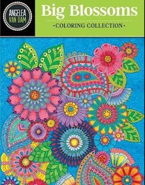 Hello Angel Big Beautiful Blossoms Coloring Collection