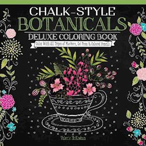 Chalk-Style Botanicals Deluxe Coloring Book