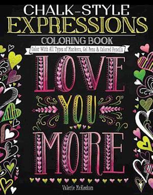 Chalk-Style Expressions Coloring Book