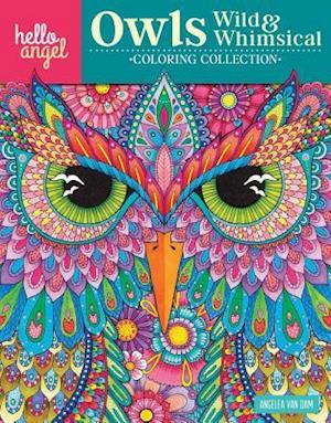 Hello Angel Owls Wild & Whimsical Coloring Collection