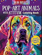 Dean Russo's Animals with Attitude Pop Art Coloring Book, Series 1