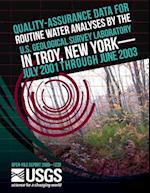 Quality-Assurance Data for Routine Water Analysis by the U.S. Geological Survey Laboratory in Troy, New York-July 2001 Through July 2003