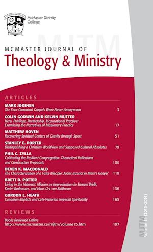 McMaster Journal of Theology and Ministry