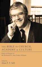 The Bible in Church, Academy, and Culture